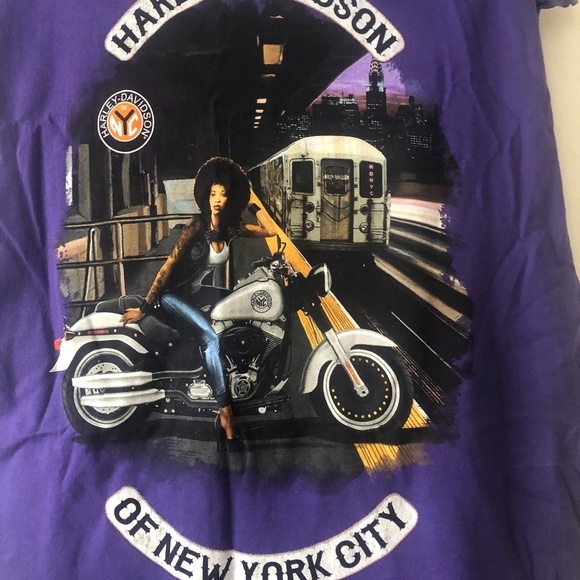Harley Davidson OF NYC , CUT OFF T-SHIRT , L - Picture 5 of 6
